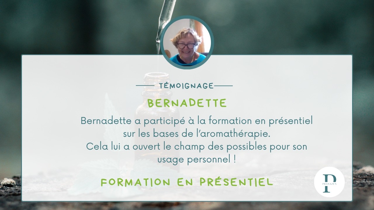Formation en présentiel : témoignage de Bernadette